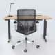 Office Desk Chair and LED Light
